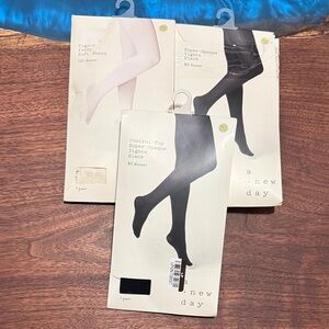 A New Day Black and White Tights Collection